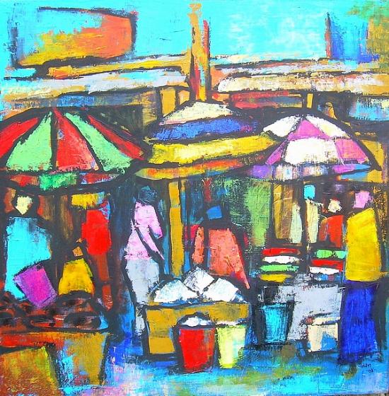 Market scene