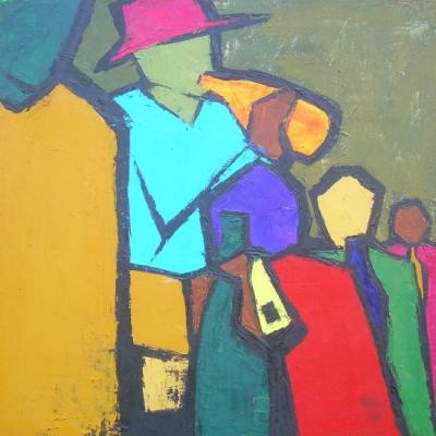 Scène de bar