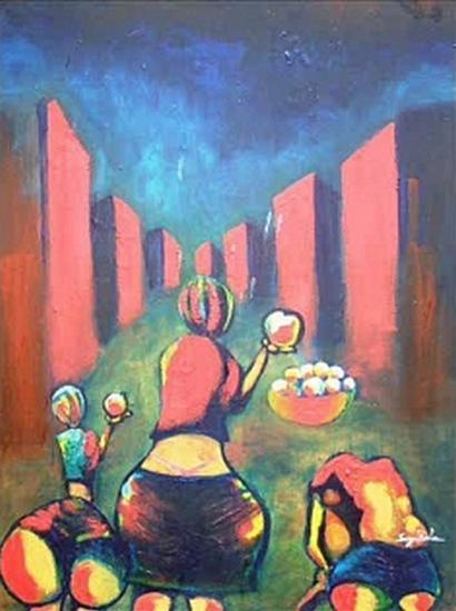 Vendeuse de pommes