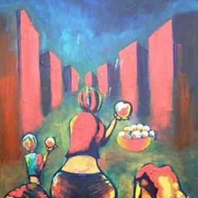 Vendeuse de pommes