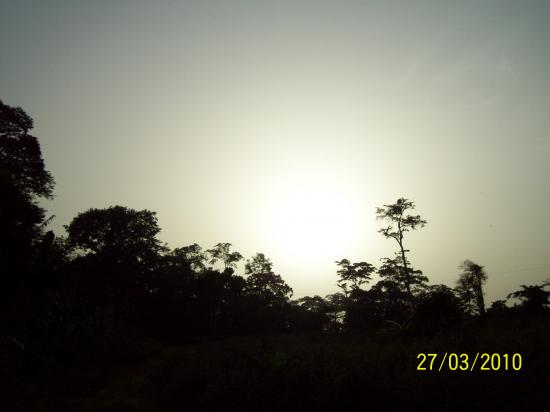 Coucher de soleil à Angongué